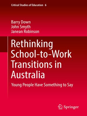 cover image of Rethinking School-to-Work Transitions in Australia